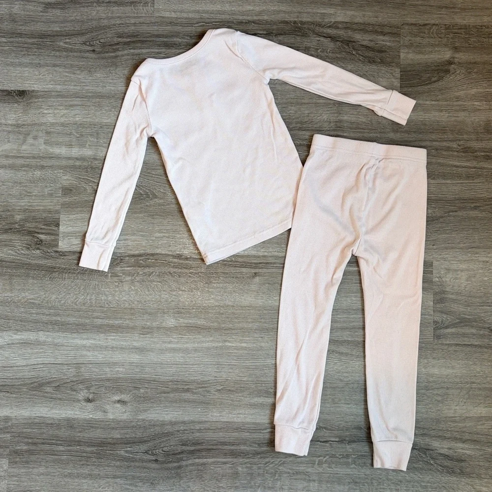 Old Navy toddler girls blush pink pajama set